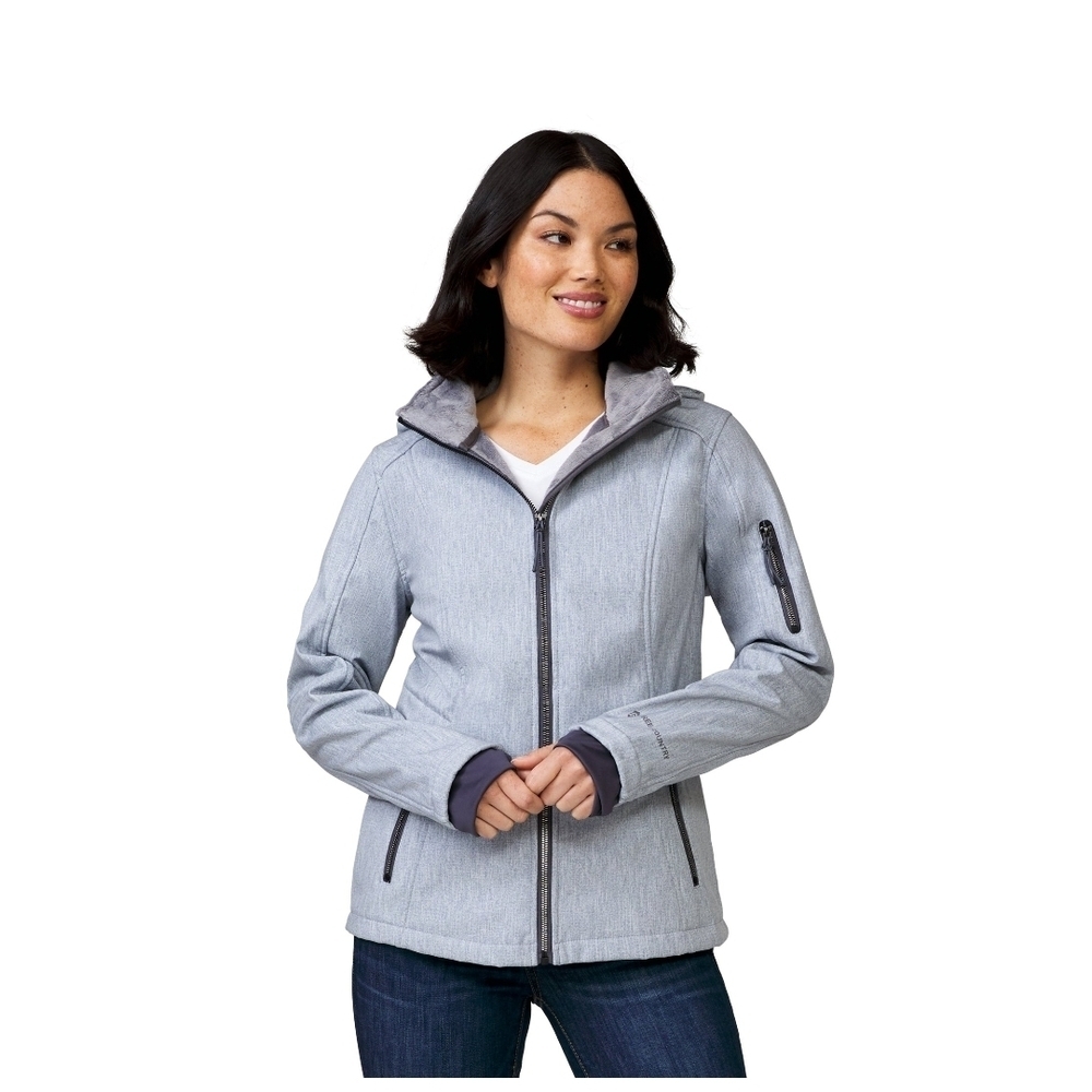 Women's Gray Hooded Jacket